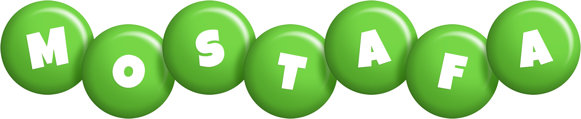 Mostafa candy-green logo