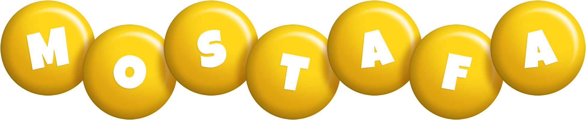 Mostafa candy-yellow logo