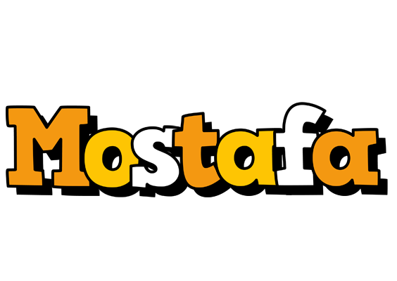 Mostafa cartoon logo