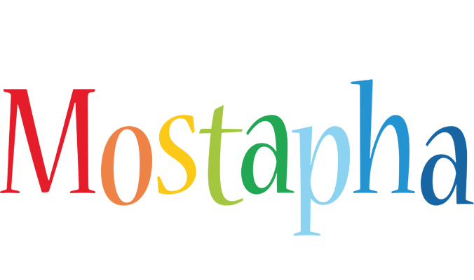 Mostapha birthday logo