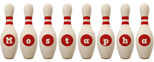 Mostapha bowling-pin logo