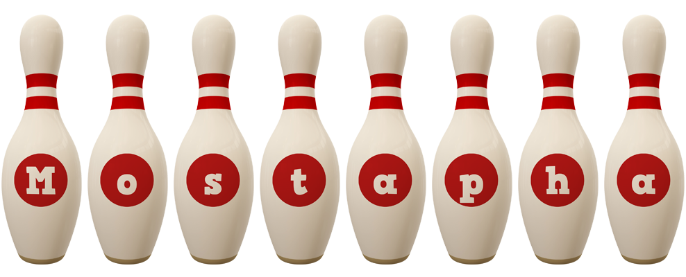 Mostapha bowling-pin logo