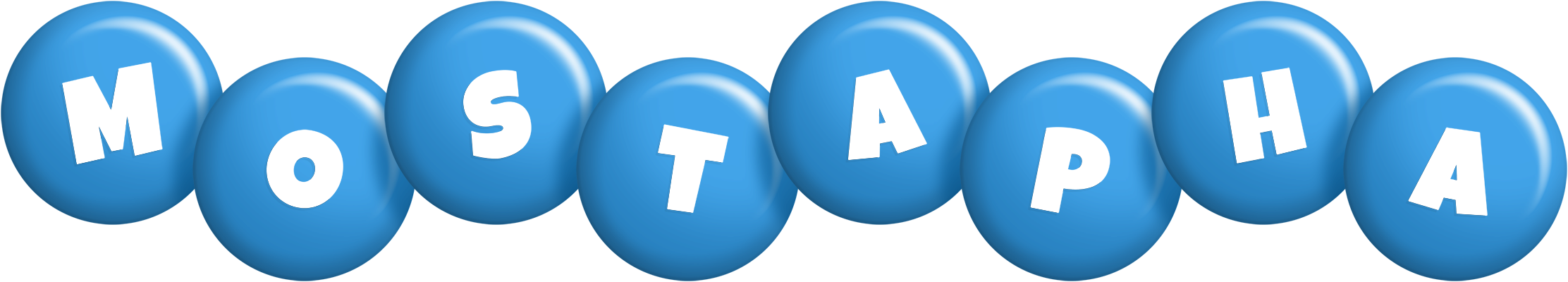 Mostapha candy-blue logo