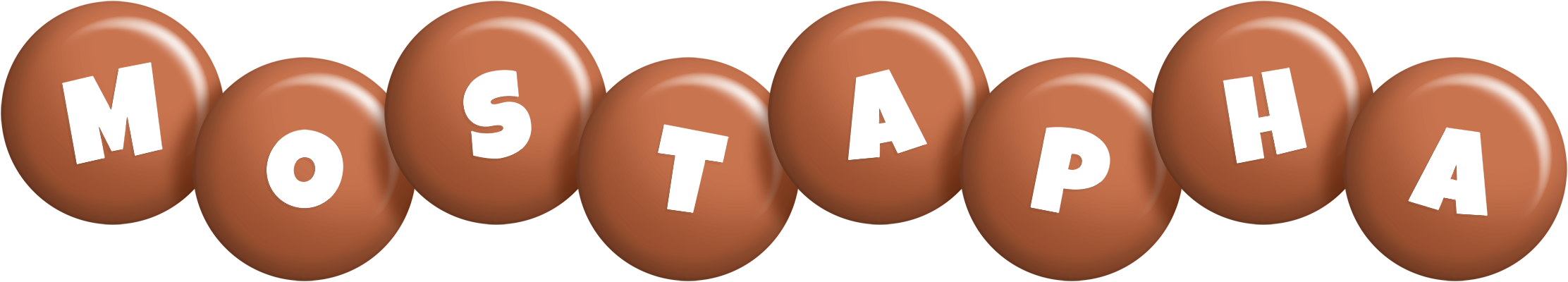 Mostapha candy-brown logo