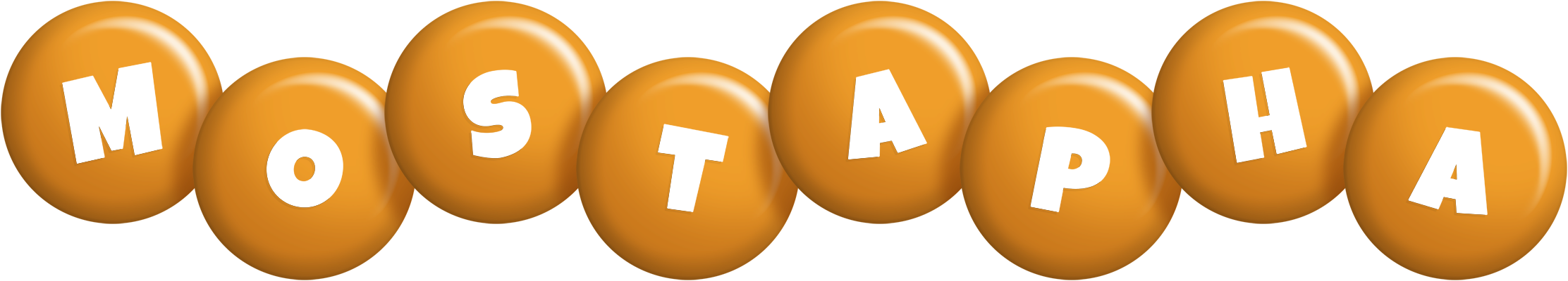 Mostapha candy-orange logo
