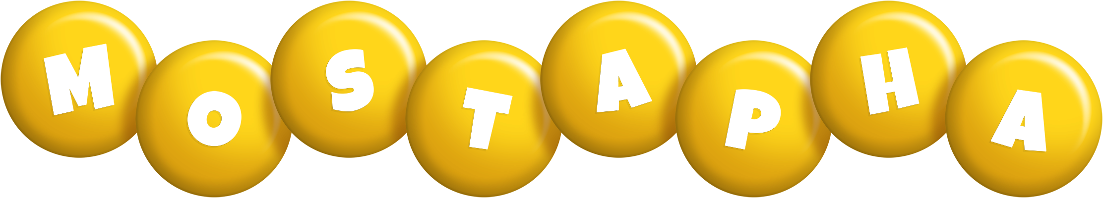 Mostapha candy-yellow logo