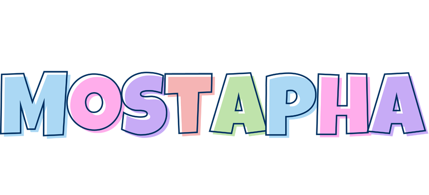 Mostapha pastel logo