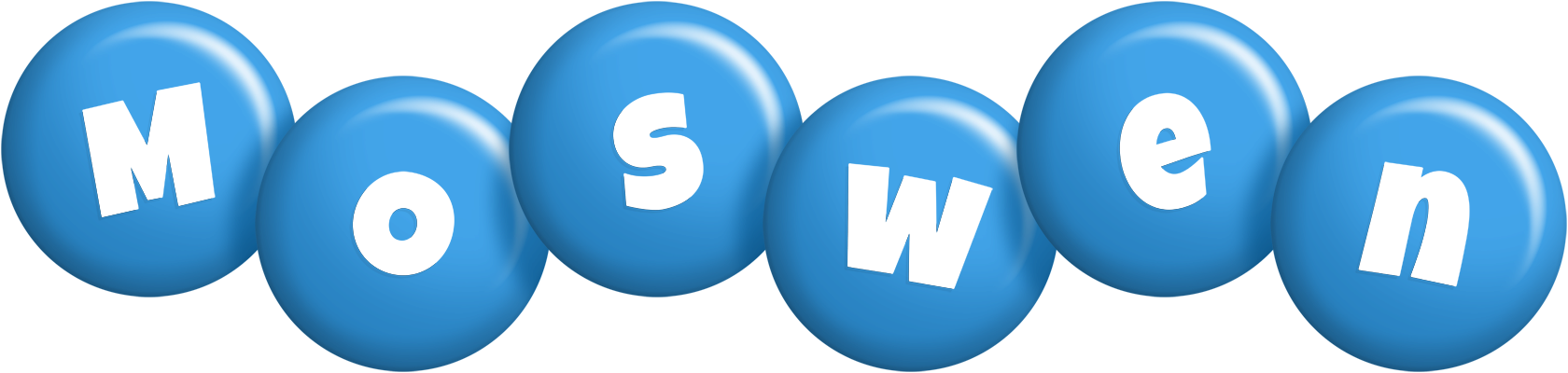 Moswen candy-blue logo
