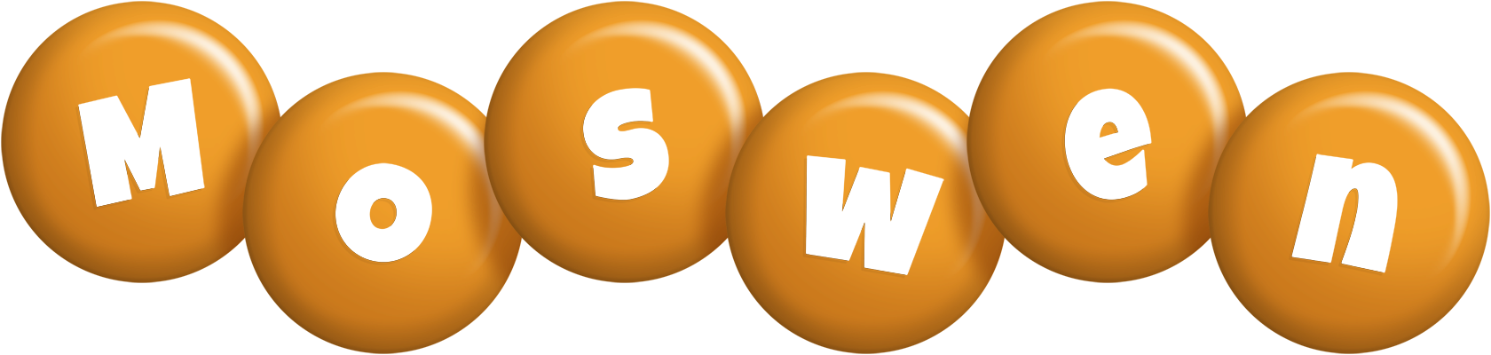Moswen candy-orange logo