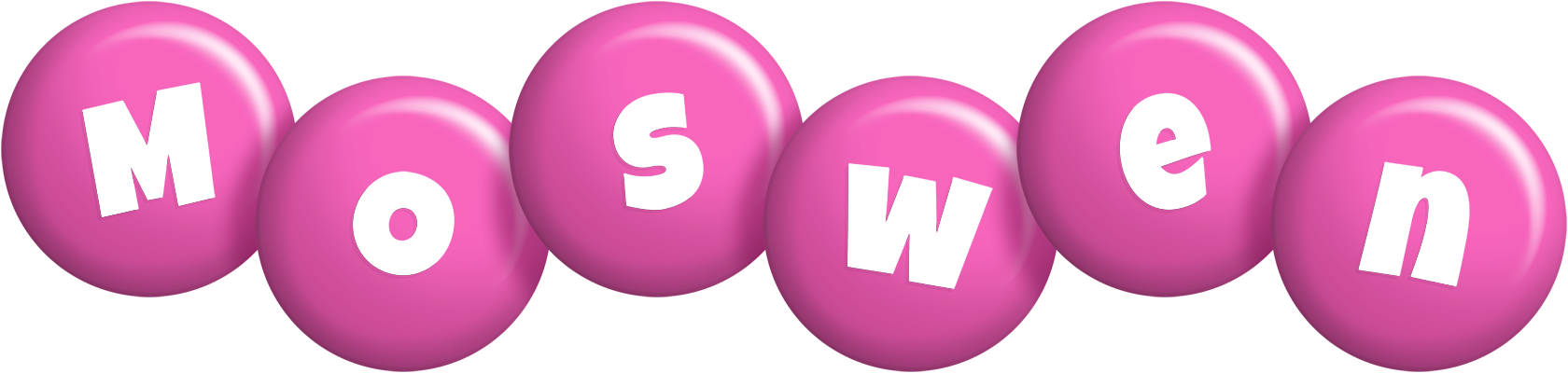 Moswen candy-pink logo