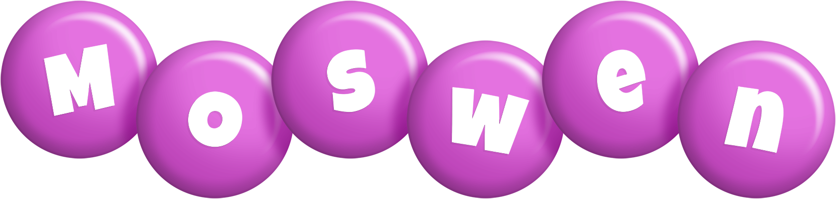 Moswen candy-purple logo