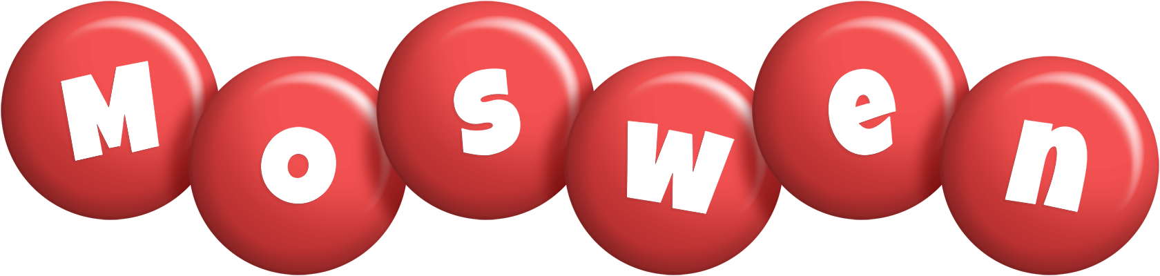 Moswen candy-red logo