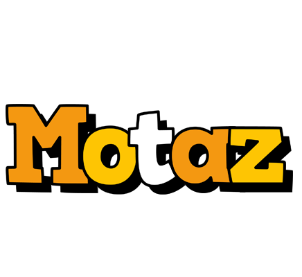 Motaz cartoon logo