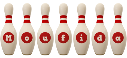 Moufida bowling-pin logo