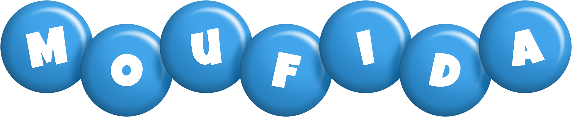 Moufida candy-blue logo