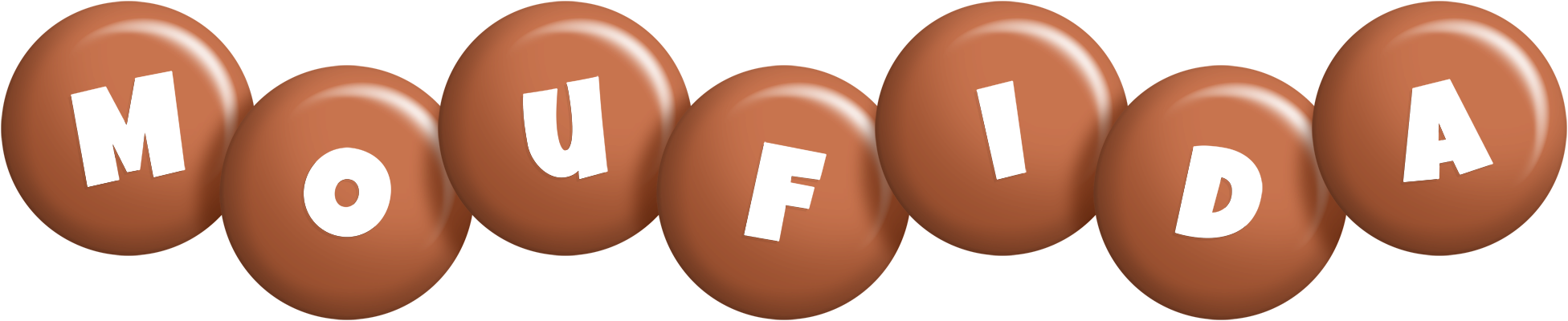Moufida candy-brown logo
