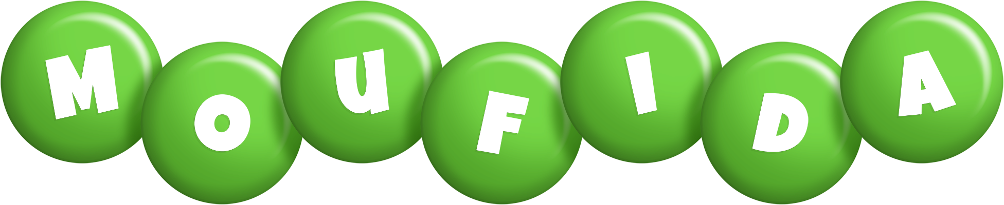 Moufida candy-green logo