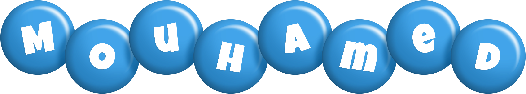 Mouhamed candy-blue logo