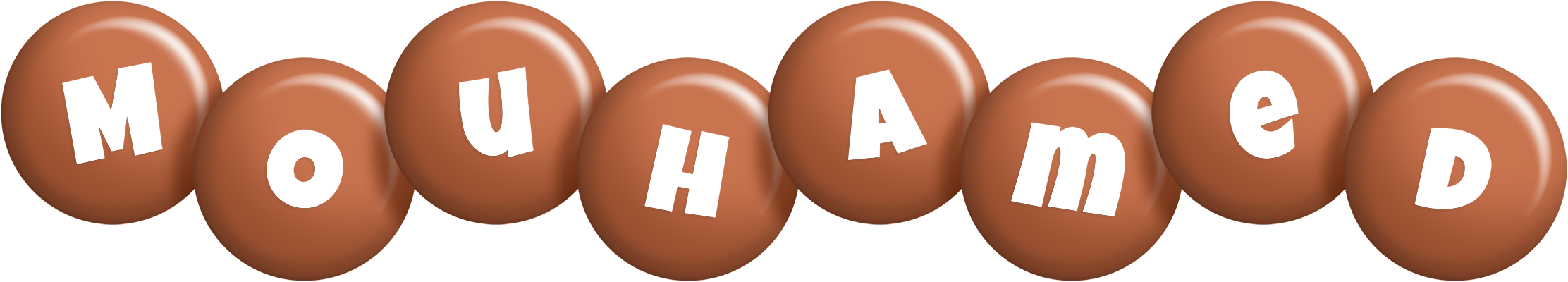 Mouhamed candy-brown logo