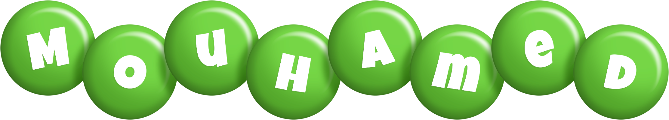 Mouhamed candy-green logo