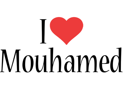 Mouhamed i-love logo