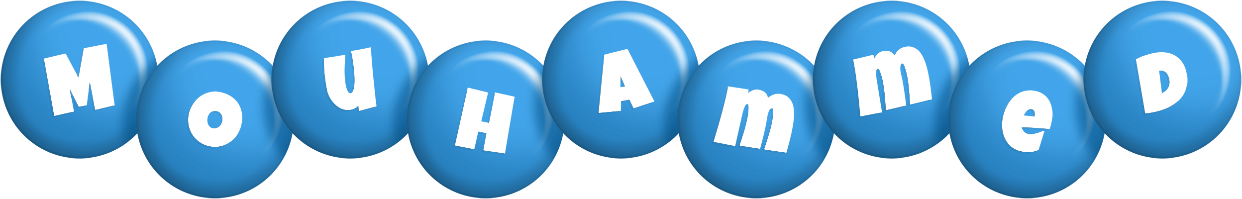 Mouhammed candy-blue logo