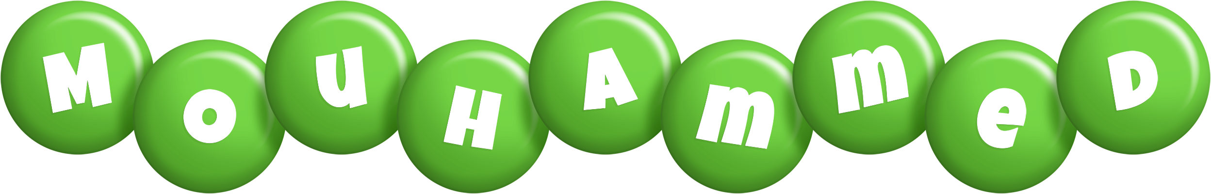 Mouhammed candy-green logo