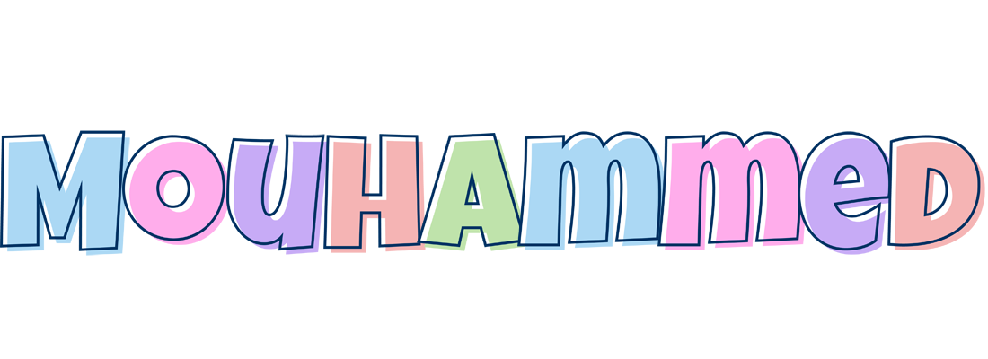 Mouhammed pastel logo