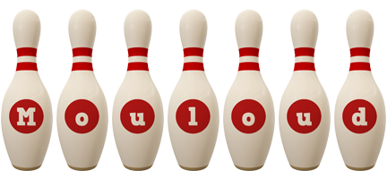 Mouloud bowling-pin logo