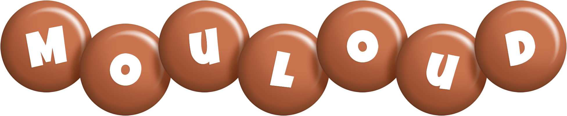 Mouloud candy-brown logo