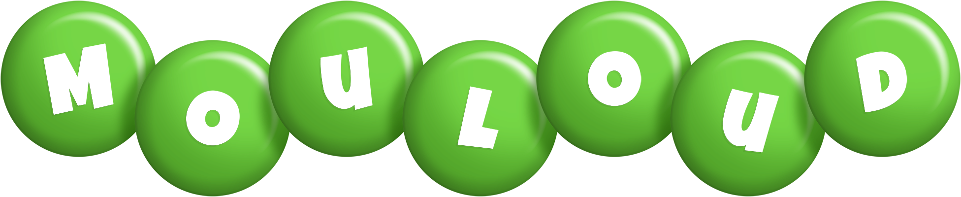 Mouloud candy-green logo
