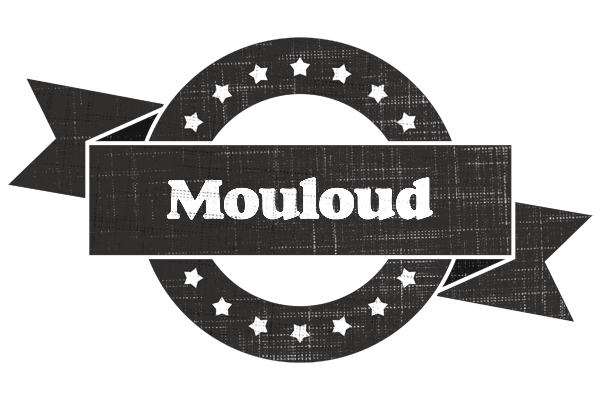 Mouloud grunge logo