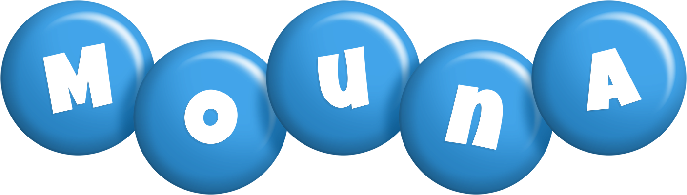 Mouna candy-blue logo
