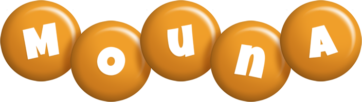 Mouna candy-orange logo