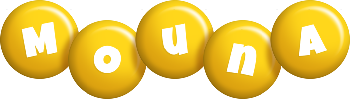 Mouna candy-yellow logo