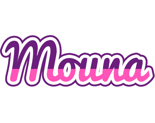 Mouna cheerful logo