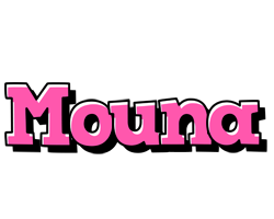 Mouna girlish logo