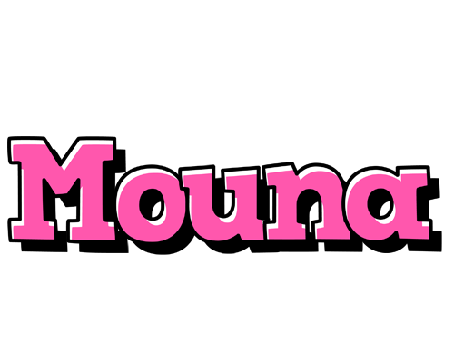 Mouna girlish logo