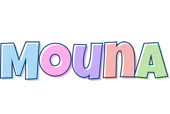 Mouna pastel logo