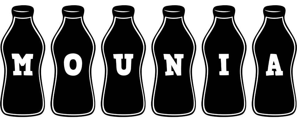 Mounia bottle logo