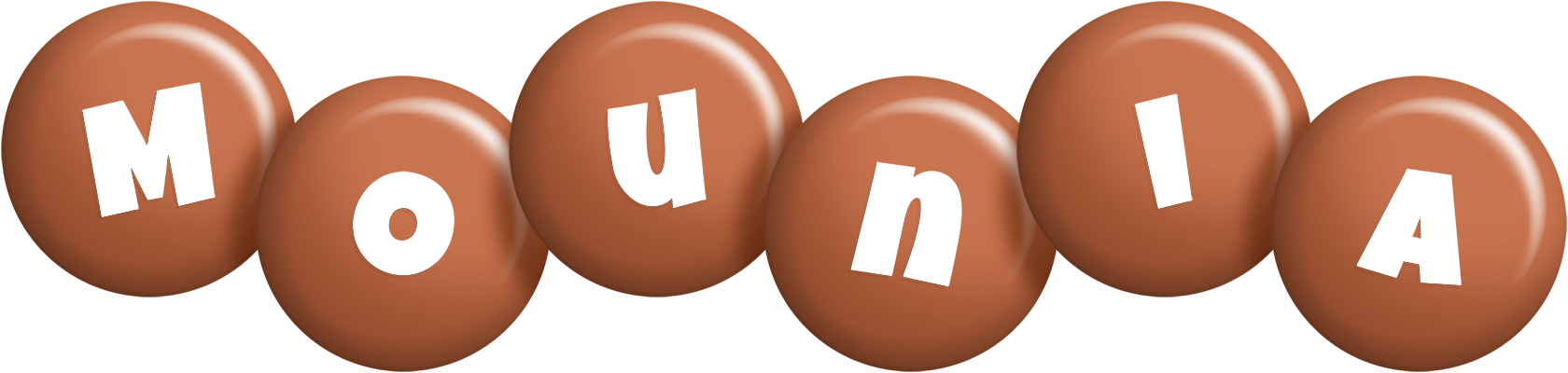 Mounia candy-brown logo