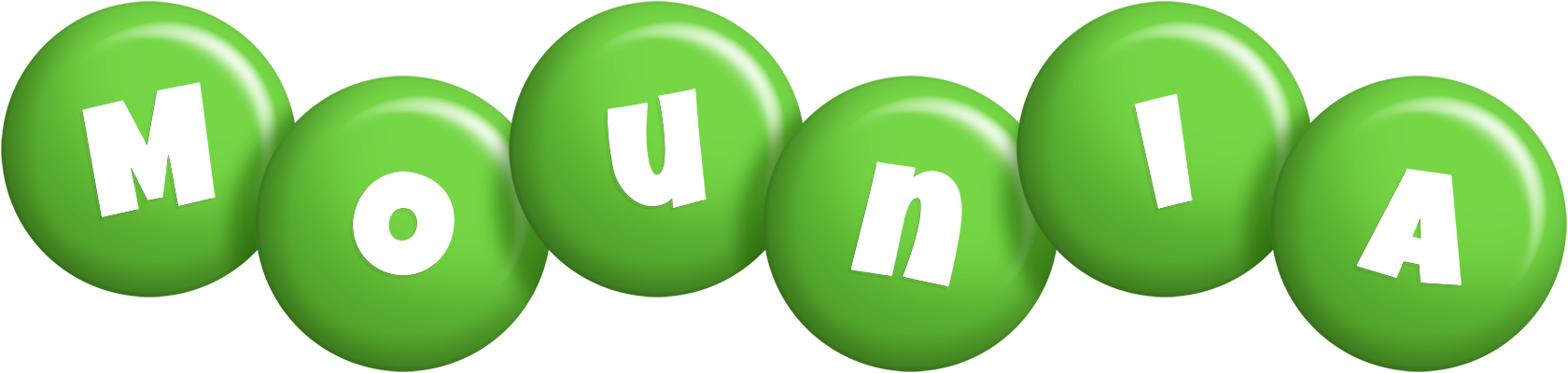 Mounia candy-green logo