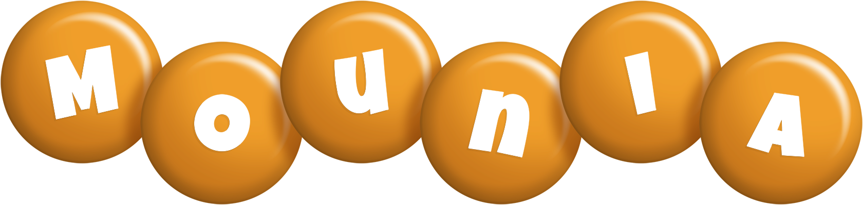Mounia candy-orange logo