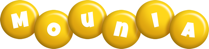 Mounia candy-yellow logo