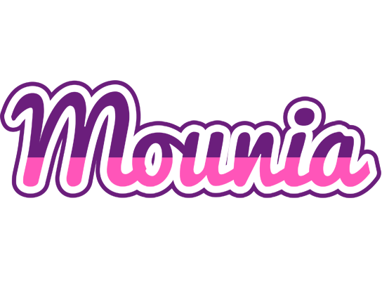 Mounia cheerful logo