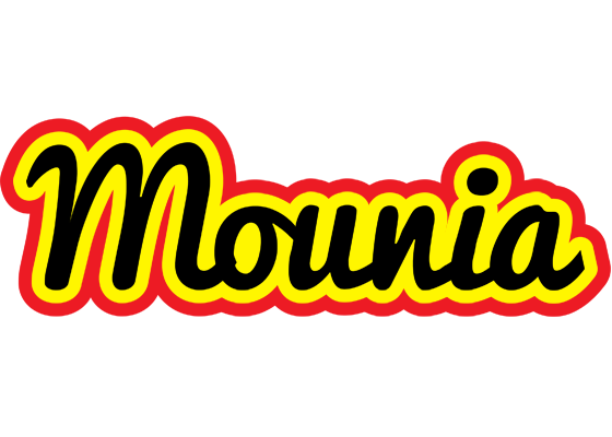 Mounia flaming logo