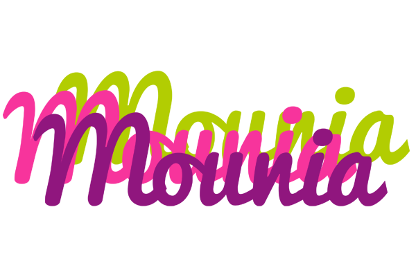 Mounia flowers logo