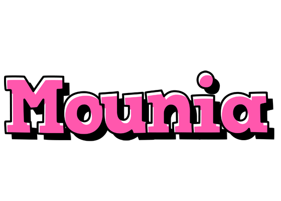 Mounia girlish logo
