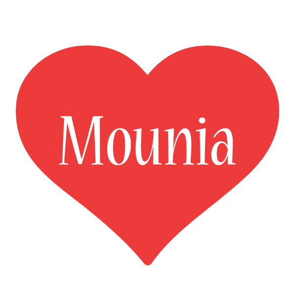 Mounia love logo
