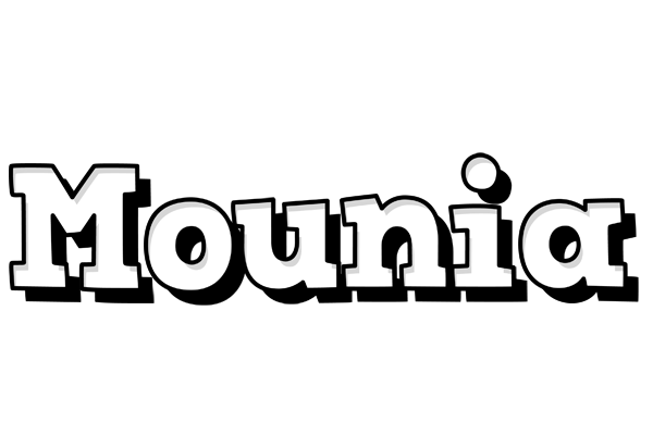 Mounia snowing logo
